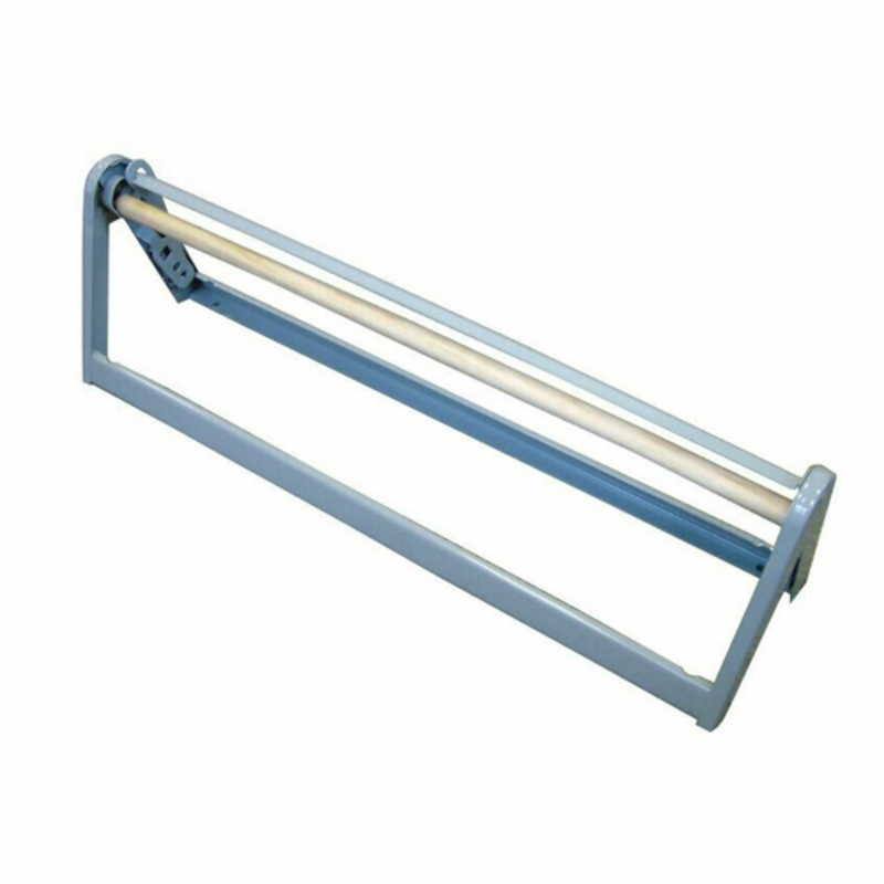 Alt Tag: OMCAN 14445 36 Inch Butcher Paper Cutter Dispenser Roll Holder wall or countertop mounted roll holder with cutting bar