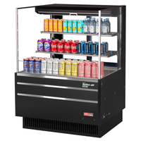 Turbo Air TOM-36L-UFD-W(B)-3S-N 35"W Open Display Merchandiser, 11.1 cu.ft.