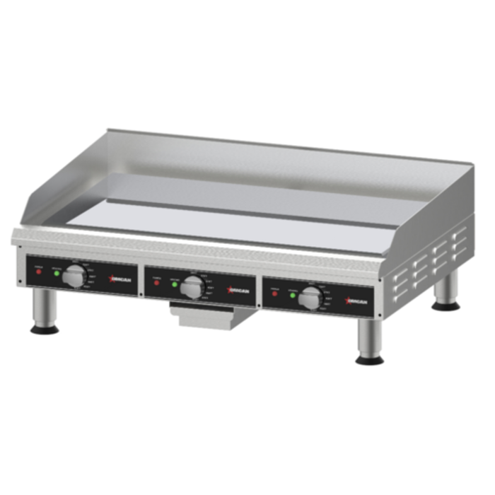 Omcan 48597 36" Electric Countertop Chrome Plated Heavy Duty Griddle