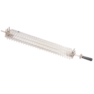 Étiquette alternative : Omcan 48192 Gril à brochette plate et panier à robinet pour accessoire à broche plate en acier inoxydable 48195