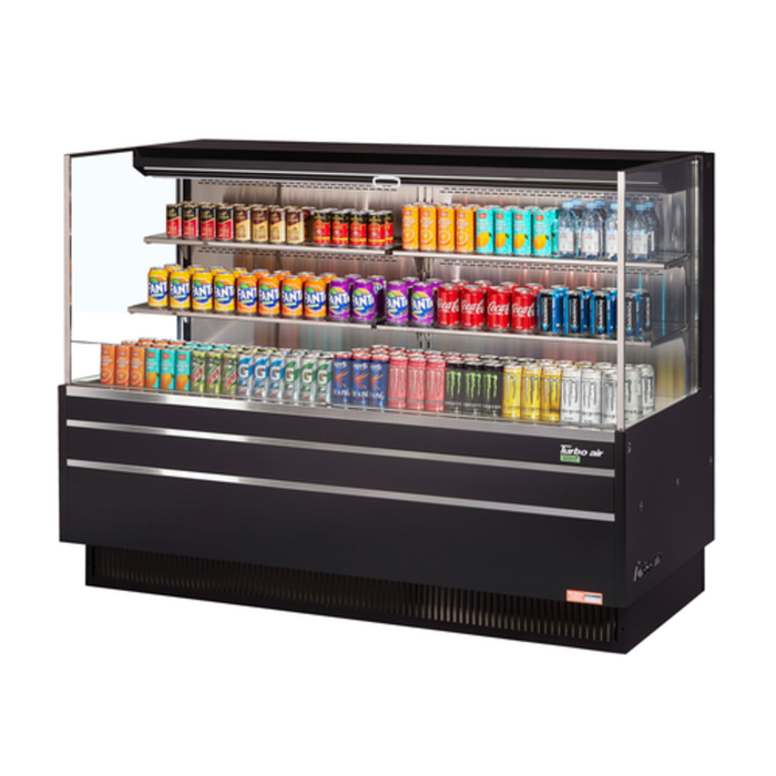 Turbo Air TOM-72L-UF-W(B)-3S-N 70-3/4"W 23.4 Cu. Ft. Merchandiser