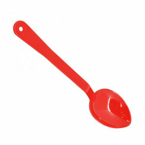 Omcan 80293 13-Inch Red Polycarbonate Solid Serving Spoon
