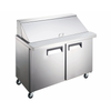 36-Inch Refrigerated Sandwich Prep Table with Two Doors and Stainless Steel Finish