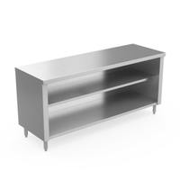 Winholt STCT-2460-MS 60"L x 24"W Open Stainless Steel Work Table