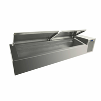 Randell CR9060-290 60"W Refrigerated Countertop Condiment Pan Rail