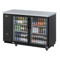 Turbo Air TBB-2SGD-N 58-3/4"W 19 cu.ft. Back Bar Refrigerator