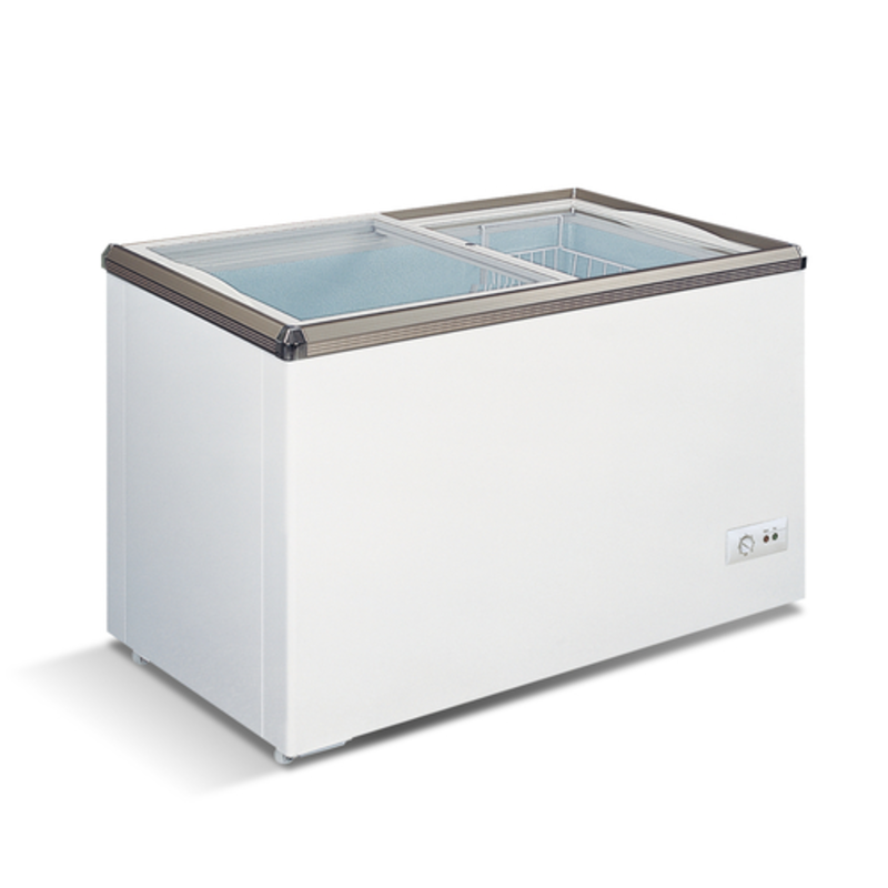 OMCAN 45293 45.7 Inch Ice Cream Novelty Merchandiser Freezer With Sliding Glass Top