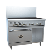 Royal RR-48RB-126C 48" Gas Restaurant Range with Radiant Charbroiler