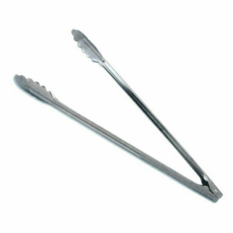 Omcan 80789 Stainless Steel Utility Tongs 9.5-Inch For Kitchens