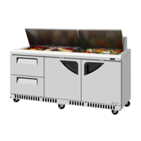 Turbo Air TST-72SD-D2LR-FB-N 72-5/8"W Sandwich Salad Prep Table