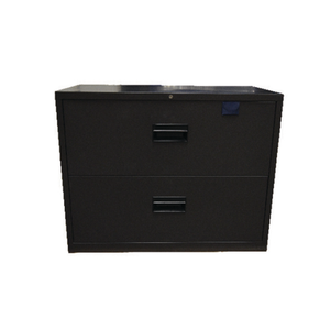 OMCAN 13075 Two-Drawer Lateral Filing Cabinet for Office Organization charcoal black legal-size file storage cabinet