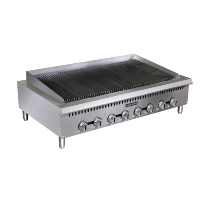 Black Diamond BDCTC-48 48" Heavy Duty Gas Countertop Charbroiler