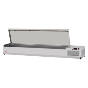 Turbo Air CTST-1800-13-N Rail à bacs réfrigéré de comptoir, 180 cm de long