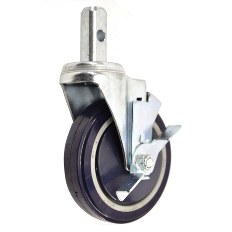 Heavy-Duty Pan Rack Caster Ideal For Smooth Mobility In Commercial Kitchens With 110 Lbs Capacity.