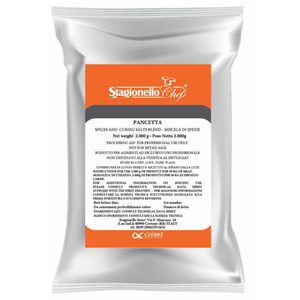 Stagionello Chef Pancetta Spices And Curing Salts Blend 2 kg, Ideal For SalamiCuring Salt Blend Recipes