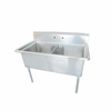 EFI Sales SI824-2N 54.5" Two Compartment Pot Sink For Efficient Commercial Kitchen Use