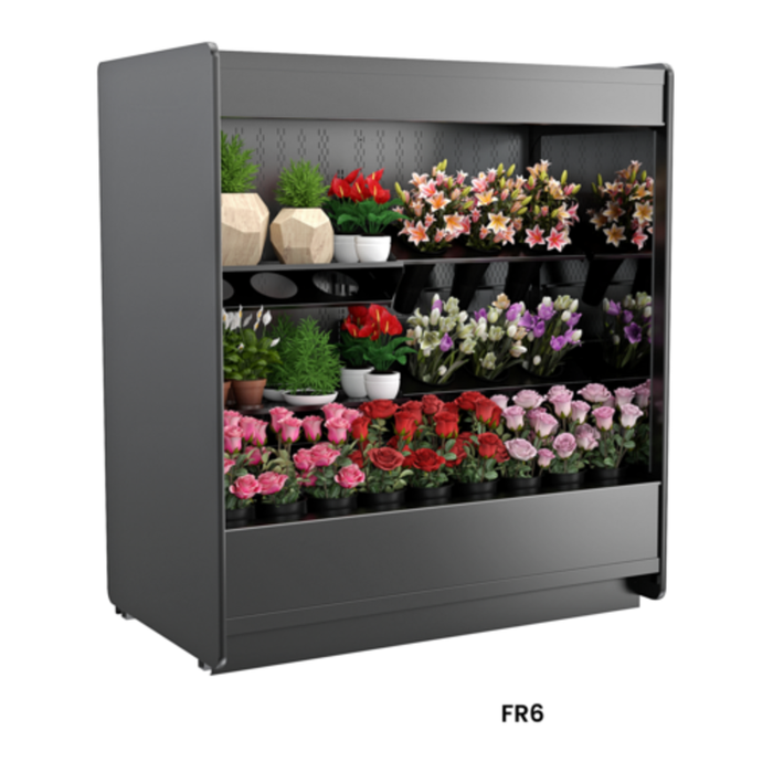 Structural Concepts FR6 74" Allure Open Air Refrigerated Merchandiser