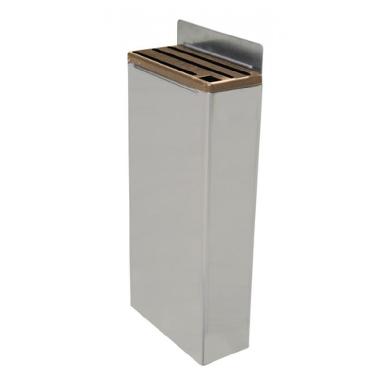 Étiquette alternative : Omcan 12920 Rack commercial professionnel de rangement pour couteaux de cuisine de 19,5 pouces support mural à blocs de couteaux en acier inoxydable