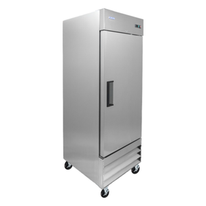 Réfrigérateur commercial à porte simple pleine Omcan 59024 Aurora, largeur de 29 pouces