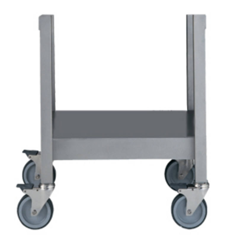 Mobile Stainless Steel Work Stand Featuring Durable Casters For Easy Maneuverability In Commercial Kitchens