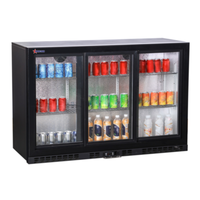 OMCAN 48579 53.2"W Three-Door Sliding Glass Back Bar Cooler