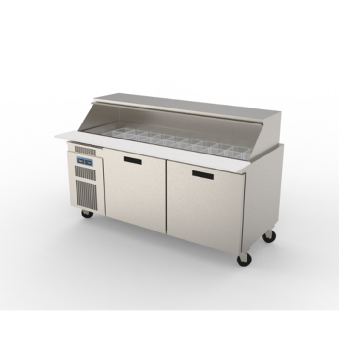 Randell 9272W-290 72"W Two-Section Mega Top Sandwich/Salad Prep Table