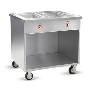 FWE HLC-2W6-1-DRN 34.5" Handy Line Mobile Electric Hot Food Serving Counter