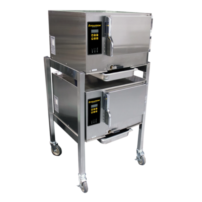 AccuTemp E34403D120 DBL 6-Pan Electric Boilerless Convection Floor Steamer