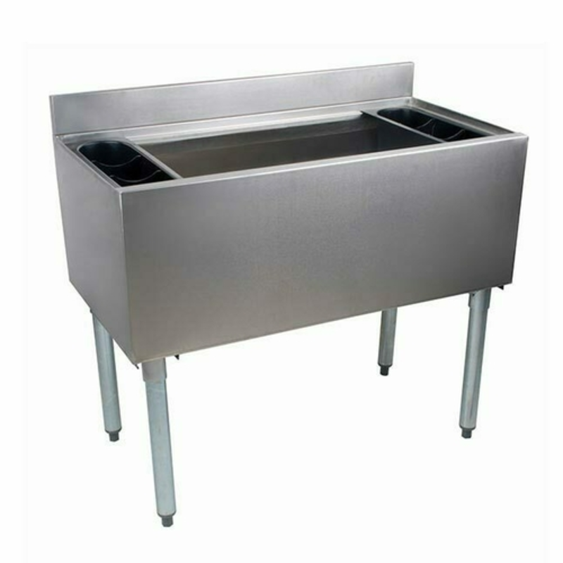 efi SIIB1836D 36" Stainless Steel Underbar Ice Bin Cocktail Unit for Efficient Beverage Service