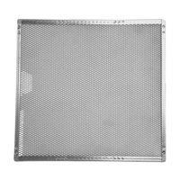 Alt Tag: Omcan 13462 Aluminum Pizza Screen 14-Inch for Crispy Crusts fine mesh aluminum pizza baking screen for even heat and airflow