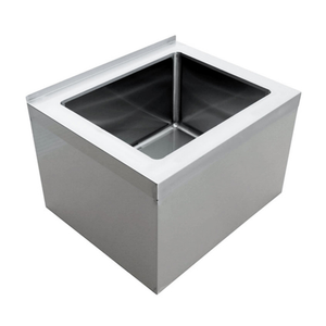 Omcan 44606 Stainless Steel 20" x 16" Floor Mount Mop Sink
