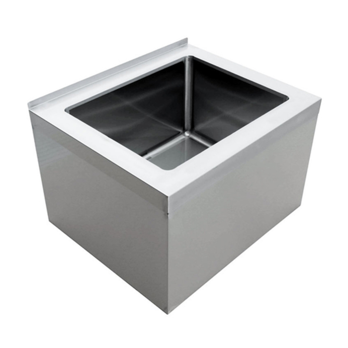 Omcan 44606 Stainless Steel 20" x 16" Floor Mount Mop Sink