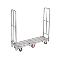 Winholt AL-300-60-FH 63"L x 16"W Folding Aluminum U-Boat Cart