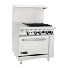 EFI RCTRS-12G-4B-N 36 Inch Gas Restaurant Range With 4 Burners And 12 Inch Griddle