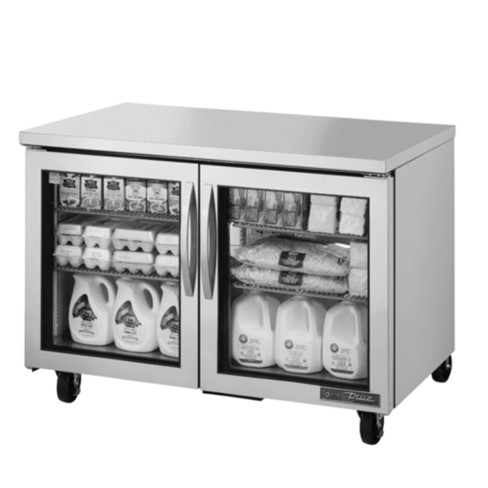 Réfrigérateur vitré sous le comptoir True 48-3/8 pouces