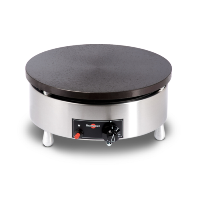 Tag alternatif : Krampouz CGBIP4 AB 15,8 pouces à cadre rond Gas Crepe Maker en acier inoxydable pour crêpes de comptoir avec bouton de contrôle