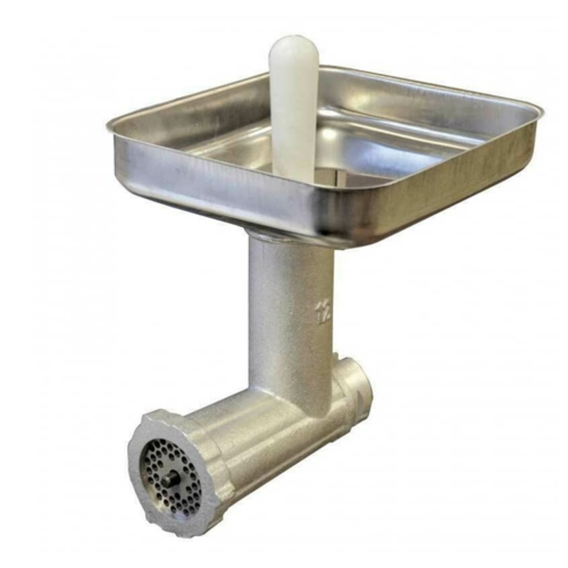 Omcan 15232 Versatile Electric Meat Chopper Grinder Attachment with Dual Plate Sizes stand mixer meat grinder attachment with tray