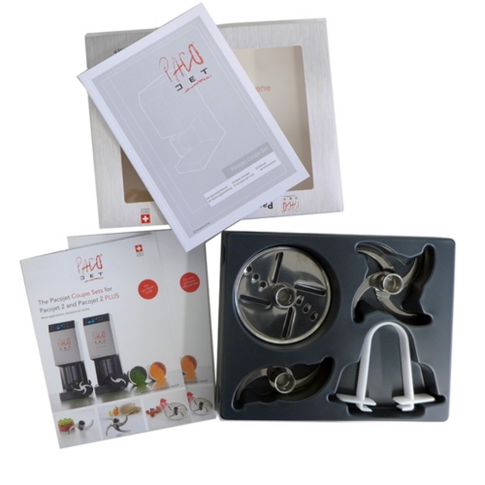 Pacojet 46531 Professional Food Processor with 1-Liter Beaker Capacity for Culinary Excellence accessories set with blades and tools