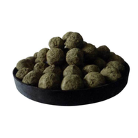 Omcan 68123 Clay Balls for Tandoor Oven (Set of 30) clay cooking balls in black dish for tandoor heat retention