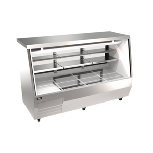 Vitrine réfrigérée de charcuterie double service Omcan RS-CN-0084D-SS de 84 po de largeur