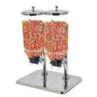 OMCAN 80531 Stainless Steel Double Cereal Dispenser 7.5 L (x2) Capacity