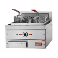 Rosko RO-FCE-16-1 30 lb. Electric Countertop Fryer with Two Baskets