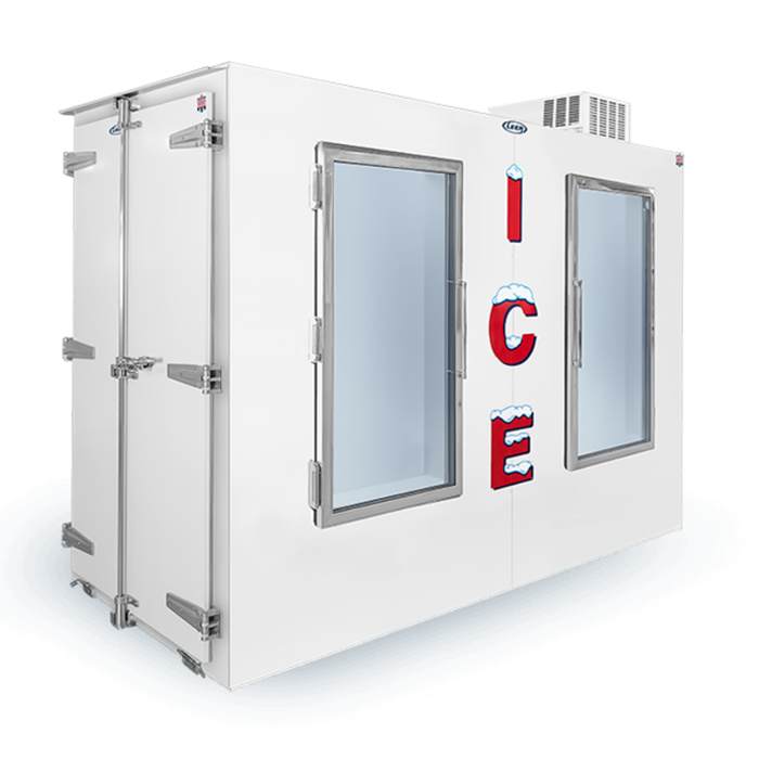Leer L225UAGPPL 108 Inch Indoor Pallet Load Ice Merchandiser
