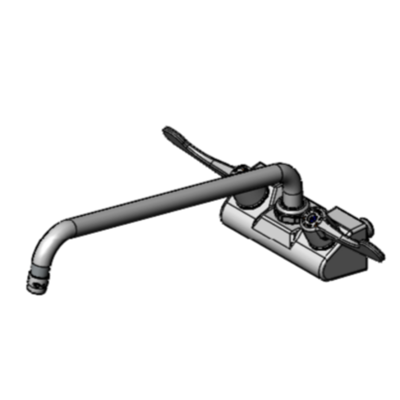 EFI SIF-F4WW14 4" Wall Mount Faucet With 14" Swivel Nozzle For Food Service, 4 Inch Wall Mount Commercial Faucet