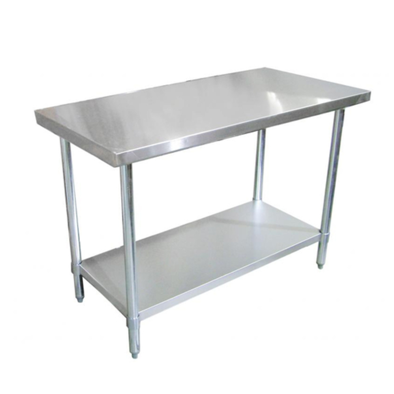 Stainless Steel Commercial Work Table With Bottom Shelf For Kitchen Efficiency And Workflow