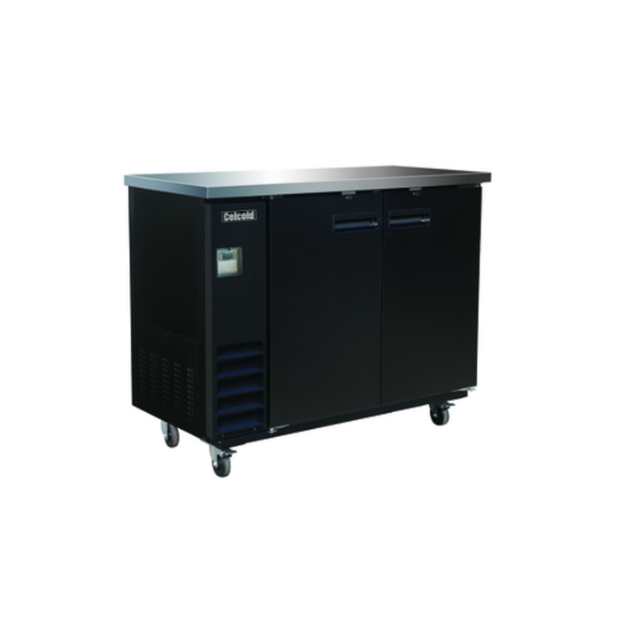 Celcold CBB48B 49" Refrigerated Back Bar Cabinet with Solid Doors