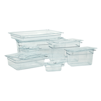 Omcan 80050 Full-Size 20-3/4" x 12-4/5" Slotted Polycarbonate Food Pan Cover