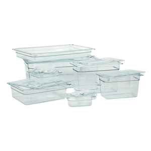 Omcan 80050 Full-Size 20-3/4" x 12-4/5" Slotted Polycarbonate Food Pan Cover