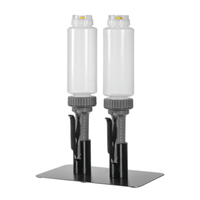 Nemco 10982 Portion Pump Double Dispenser Stand 9" x 5"