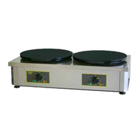 Equipex 400ED Roller Grill Double Crepe Maker 34 Inch Wide